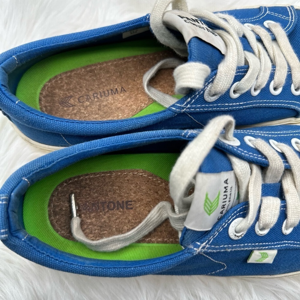 Cariuma Pantone Blue Canvas Sneakers Size 8.5 Women 7 Men - Picture 5 of 9